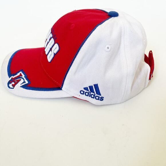 Los Angeles Clippers NBA Adidas Adjustable Strap Hat Cap White Red Basketball - Picture 2 of 6